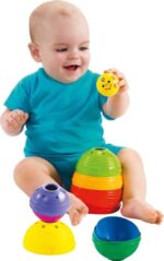 Fisher-Price Brinquedo para Bebês Potinhos Empilhar & Rolar para crianças a partir de 6 meses - Imagem 3