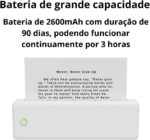 Mini Impressora A4 Térmica Portátil Bluetooth Aplicativo iPrint Compatível Android e iOS Cor (BRANCO) - Imagem 4