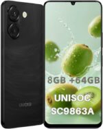 Celular UMIDIGI Note 90A 8(4+4) GB+64GB, Bateria 5000mAh, Câmera Dupla 13MP+2MP, Tela HD+ 1600x720, Android 14 Go Edition (Preto)