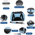 Bolsa Pet De Transporte De Avião Cachorro Gato - Azul - Imagem 6