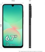 Samsung Celular Galaxy A26 5G 256GB, 8GB RAM, Câmera de 50MP, IP67, Tela Super AMOLED 6.7", NFC (Preto) - Imagem 9