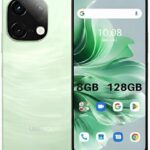 Celular UMIDIGI Note 90 8(4+4) GB+128GB/1TB TF, Carregamento Rápido 18W, Tela de 90HZ, Bateria 5000mAh, Câmera Dupla 13MP+2MP, Tela HD+ 1600x720, Android 14 Go Edition (Verde)