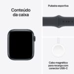 Apple Watch SE GPS • Caixa meia-noite de alumínio – 44 mm • Pulseira esportiva meia-noite – M/G - Imagem 6