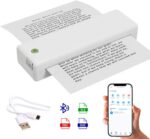 Mini Impressora A4 Térmica Portátil Bluetooth Aplicativo iPrint Compatível Android e iOS Cor (BRANCO) - Imagem 2