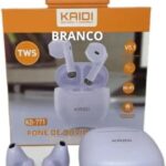 Fone De Ouvido Sem Fio Kaidi TWS Smart Touch V5.1 Kd-771 (Branco)
