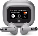 JBL, Fone de Ouvido Bluetooth, Live Beam 3, In-ear, Tela de 1.45", Cancelamento de Ruído - Prata