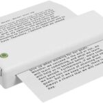 Mini Impressora A4 Térmica Portátil Bluetooth Aplicativo iPrint Compatível Android e iOS Cor (BRANCO)