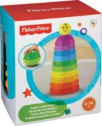 Fisher-Price Brinquedo para Bebês Potinhos Empilhar & Rolar para crianças a partir de 6 meses - Imagem 5