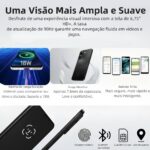 Celular UMIDIGI Note 90A 8(4+4) GB+64GB, Bateria 5000mAh, Câmera Dupla 13MP+2MP, Tela HD+ 1600x720, Android 14 Go Edition (Preto) - Imagem 5