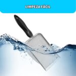 JINYUHAY Pazinha coletora de fezes Aço Inox para Gatos | Pá Higiênica De Areia Para Gatos,Peneira de Areia para Gatos e Substratos - Colheres de areia- Peneira para Animais - Imagem 4
