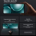 Celular UMIDIGI Note 90A 8(4+4) GB+64GB, Bateria 5000mAh, Câmera Dupla 13MP+2MP, Tela HD+ 1600x720, Android 14 Go Edition (Preto) - Imagem 9