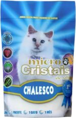 Areia Higiênica Micro Sílica Chalesco para Gatos 1,8 kg – Alta Absorção e Controle de Odores