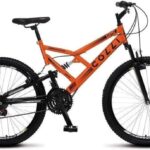 Colli Bike, Bicicleta GPS 148 Dupla Suspensão e Freios V-Brake, Aro 26 Aero, 36 Raias, 21 Marchas