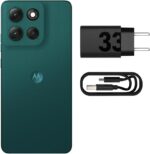 Smartphone Motorola Moto g86 5G - 512GB 24GB (8GB RAM+16GB Ram Boost) Tela 1.5K pOLED, 50MP Sony camera OIS Moto AI, videos em 4K, IP68 + IP69 - Verde Escuro - Imagem 5