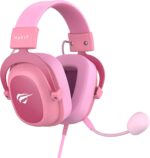 Havit Headphone Fone de Ouvido H2002d Pink, Gamer, com Microfone, Falante 53mm, Plug 3, 5mm: compatível com XBOX ONE e PS4, HAVIT, HV-H2002d Cor Rosa - Imagem 4