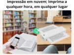 Mini Impressora A4 Térmica Portátil Bluetooth Aplicativo iPrint Compatível Android e iOS Cor (BRANCO) - Imagem 5
