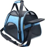 Bolsa Pet De Transporte De Avião Cachorro Gato - Azul - Imagem 5