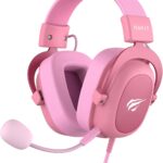 Havit Headphone Fone de Ouvido H2002d Pink, Gamer, com Microfone, Falante 53mm, Plug 3, 5mm: compatível com XBOX ONE e PS4, HAVIT, HV-H2002d Cor Rosa