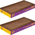 Kit 2 Arranhador de Papelão para Gatos EF Pet Anti Estresse Afiador Unhas