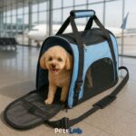 Bolsa Pet De Transporte De Avião Cachorro Gato - Azul - Imagem 8