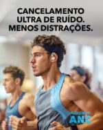 Soundcore Sport X20 da Anker Fone de Ouvido Bluetooth 5.3 Sem Fio para Treinos, Ganchos Ajustáveis, Graves Intensos, IP68, À Prova de Suor e Poeira, 48H de Reprodução, Fones para Academia, Branco - Imagem 4