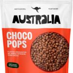 Hart's Natural ChocoPops Australia Chocolate | Cereal Matinal Sem Adição de Açucar, Sem Glúten, Sem Lactose, Vegano | 100% Natural | Alto em Fibras | 200g