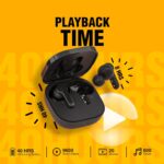 Fone de ouvido sem fio QCY T13, TWS Bluetooth 5.1 com 4 microfones Touch Control IPX5 à prova d'água 40 horas de tempo de reprodução - Imagem 3