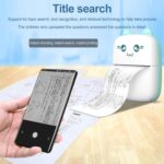 HUIOP Mini impressora portátil, Mini impressora de bolso para a pergunta errada Im térmica de memorandos fotográficos Impressora portátil para alunos,Impressora de estudante - Imagem 4