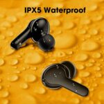 Fone de ouvido sem fio QCY T13, TWS Bluetooth 5.1 com 4 microfones Touch Control IPX5 à prova d'água 40 horas de tempo de reprodução - Imagem 10