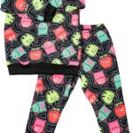 Conjunto Soft menina, manga longa, Pijama roupa infantil soft Petenatti, TAM. 00