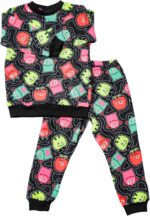 Conjunto Soft menina, manga longa, Pijama roupa infantil soft Petenatti, TAM. 00