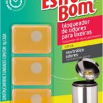 EsfreBom - Bloqueador de Odor para Lixeira de Fácil Aplicação com Fragrância Citrus, Cartela com 3 Unidades de 4g Cada, Bettanin