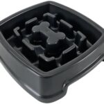 Comedouro Lento Educativo Labirinto Interativo 650ml Pet Para Cães Produto Petshop Enriquecimento Ambiental (Preto)