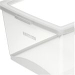 Ordene - Caixa Organizadora Plástica de 7,5 Litros com Tampa, Cor Cristal, Linha My Closet - Imagem 2