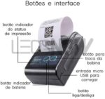 Mini Impressora Bluetooth Térmica 58mm Super Premium - Imagem 2