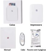 Impressora Térmica Fotográfica Colorida Portátil de Bolso Impressão 2x3 Polegadas Imprima Fotos Premium Startbox - Imagem 3