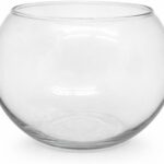 Vaso Aquário De Vidro Redondo 2,2 Litros Para Terrário