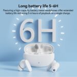 Fone de Ouvido Bluetooth Sem Fio 5.3, Bateria 24H, Modo de Fone Ouvido único e Dois Compatível iOS Android, 360 Estéreo Graves Potentes, Chipset de Redução para Músicas, Chamadas e Games, Preto - Imagem 5