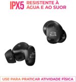 AIWA, Fone de ouvido EB-03-B, Bluetooth, c/cancelamento de ruído, 25 horas de bateria, IPX5, sem fio - Imagem 5