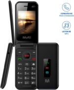 Celular Flip Vita 4G Dual Chip MP3 Preto Multi - P9227 - Imagem 2
