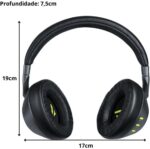 WAAW by ALOK Fone de Ouvido SENSE 210 Bluetooth Over Ear com Conectividade P2 e Bateria de Até 40 Horas - Imagem 9
