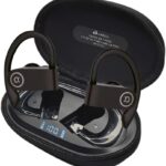 Fone de Ouvido, Bluetooth 5.4, IPX5 à Prova D'Água, 45h de Bateria, Com Microfone Embutido. Design Esportivo e Ergonômico, Ideal Para Corridas, Atividades Físicas, Videogame, IPhone e Android