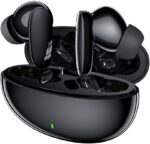 Fone de Ouvido Bluetooth Sem Fio 5.3, Bateria 24H, Modo de Fone Ouvido único e Dois Compatível iOS Android, 360 Estéreo Graves Potentes, Chipset de Redução para Músicas, Chamadas e Games, Preto