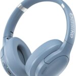 Basike Fone de Ouvido Bluetooth, ANC Cancelamento de Ruído Ativo Headphone Bluetooth 5.3+EDR, Som Surround 3D, Headset com Microfone, Certificação Hi-Pure Audio, 30 horas reprodução, Y6 (Azul)