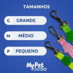 Guia Neon Para Cachorros,P,Guia para Cães,Reforçada e Resistente,Caminhadas e Viagens,Rosa - Imagem 3
