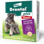 Vermífugo Bayer Drontal Plus Sabor Carne para Cães de até 10kg - 2 Comprimidos