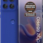 Smartphone Motorola Edge 60 PRO 5G - 256GB 24GB (12GB RAM+12GB Ram Boost) Tela Quad-Curve moto AI 50MP Sony Camera ultrarresistencia militar IP68 + IP69 - Azul Marinho