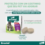 Vermífugo Bayer Drontal Plus Sabor Carne para Cães de até 10kg - 2 Comprimidos - Imagem 4