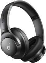 soundcore Q20i da Anker, Fone de Ouvido Bluetooth com Cancelamento de Ruído Híbrido Ativo, Headphone Sem Fio, 60h Bateria, Áudio Hi-Res, Graves Potentes, App Personalização, Modo Transparência, Preto