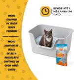 Areia Cristais de Sílica Micro Premium P3T para Gatos Absorção 100%, Antibacteriano Eliminador de Odores 1,6kg - Imagem 3